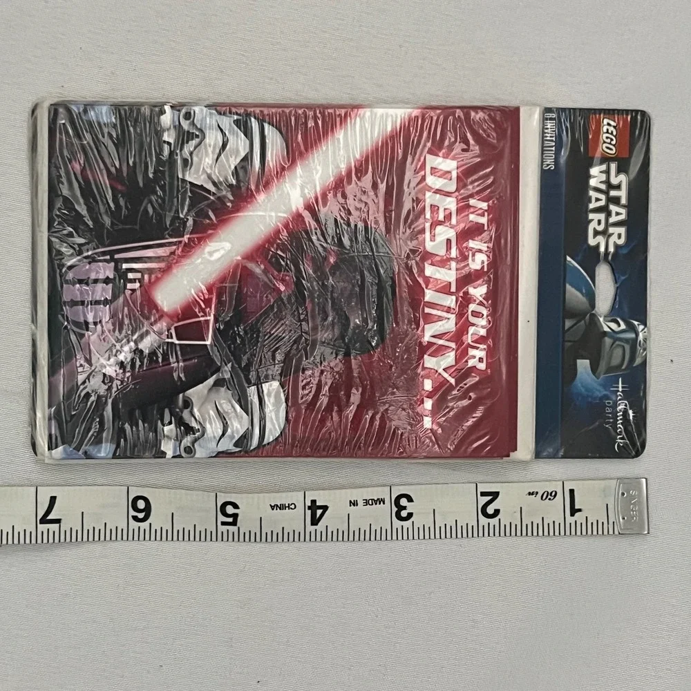 LEGO Star Wars Party Invitations Hallmark 6 Count Sealed‎ Destiny